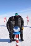 Julia and Mark at the Ceremonial South Pole.