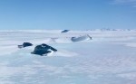 Antarctic hills and plateau as we near Wolf Fang&nbsp;Airport