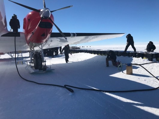 Refueling the Basler at FD 83