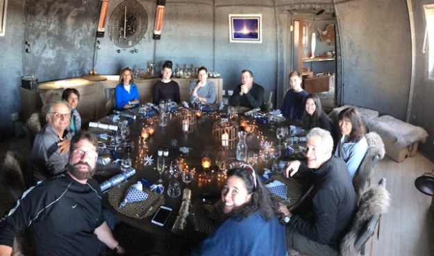 The dining room table will seat 13