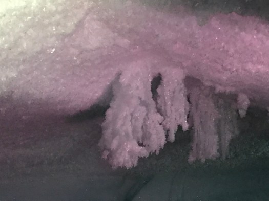 The end of the cave in natural light.