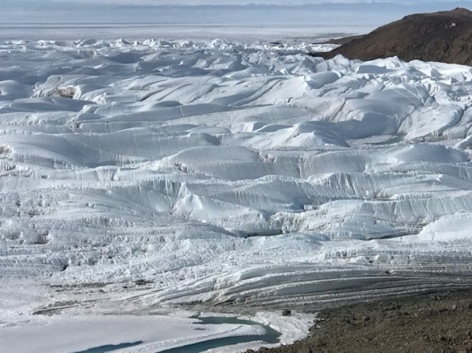 More ice waves. It was hard to find safe places to stop and take photos or just look at the ice.
