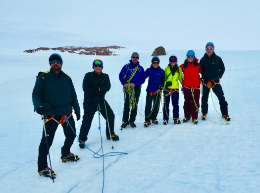 The big group that hired to the top of the local Nunatak. Francois and I went another way.