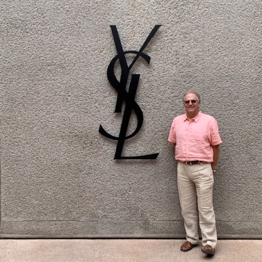 Mark next to the YSL emblem.