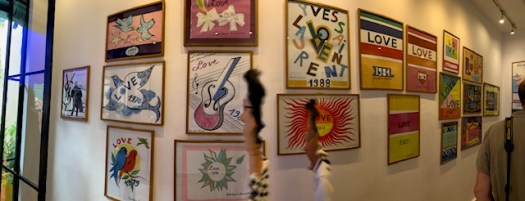 Laurent's Love posters.