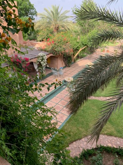 View of the covered patio where we hung out and visited.