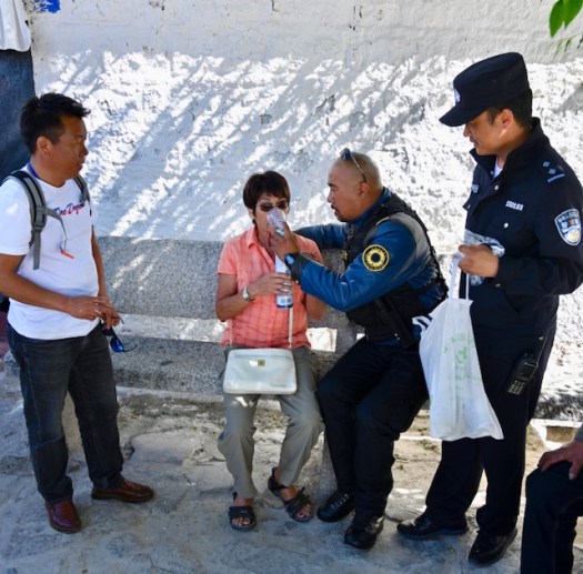 The medical team insists I use oxygen. I finally convince them I am fine, just slow.