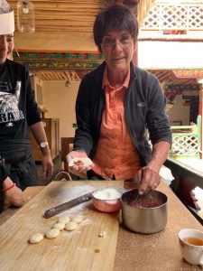 Learning to make momo, or pot stickers