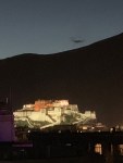 The Potala Palaced at night from our hotel&nbsp;room