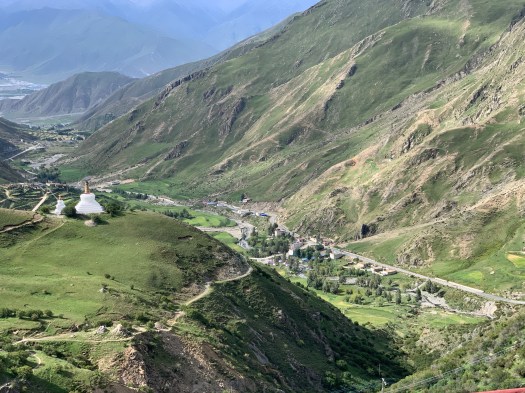 The Valley of Drakyerpa from the Monastery
