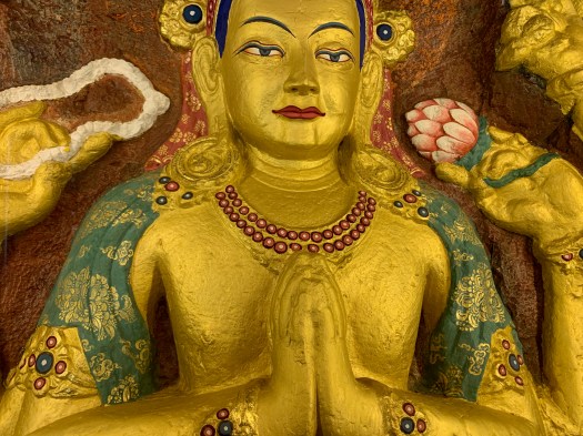 Close up of a buddha of Compassion