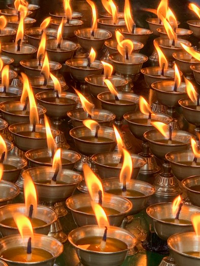 The sweet light of candles.