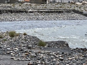 Confluence of the Hunza and the Khunjerab Rivers