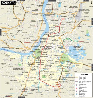 Map of Kolkata